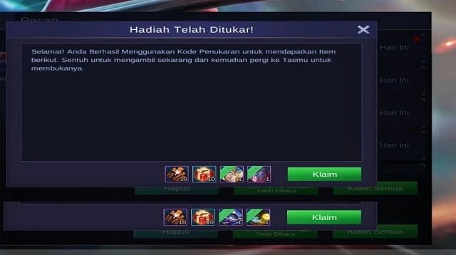 Kode Redeem ML Hari Ini No Limit Kode Redeem ML Hari Ini No Limit